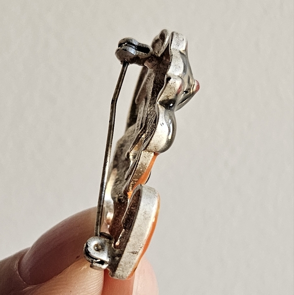 Vintage AJMC Halloween Cat Enamel Pin - Picture 7 of 9